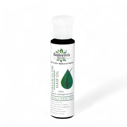 Green Glow Hair Oil - 100% Organic Herbal Formula (100 ML)