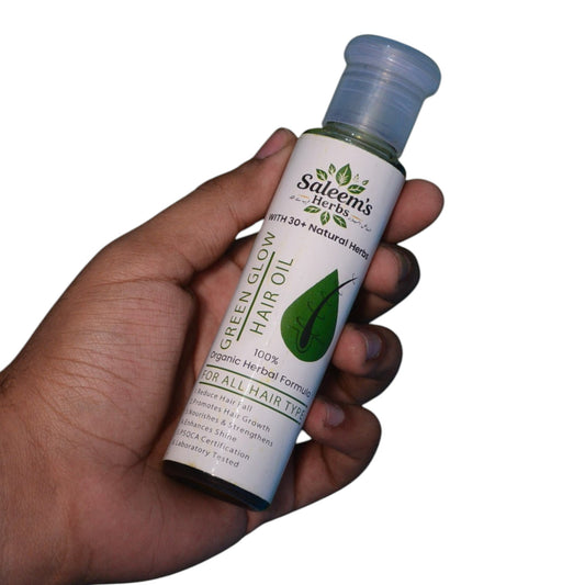 Green Glow Hair Oil - 100% Organic Herbal Formula (100 ML)